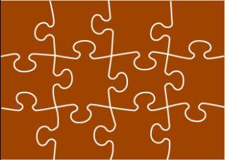 Jigsaw Puzzle die fits Accucut Ellison Studio  