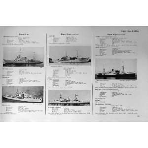   1953 54 WW1 Ships Kommuna Karnten Sibir Angara Terek