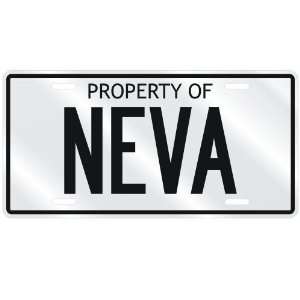  NEW  PROPERTY OF NEVA  LICENSE PLATE SIGN NAME