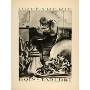  1928 Lithograph Goldsmith Shop Boin Taburet Edy Legrand 