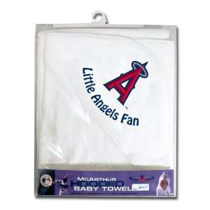  Anaheim Angels Hooded Baby Towel (White) Sports 