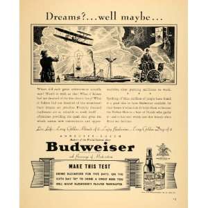   Budweiser Beer Alcohol Beverage   Original Print Ad