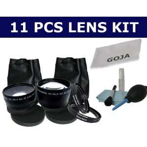   Telephoto lens + 0.45x Wide Angle lens + 4 Pcs Super Deluxe Cleaning