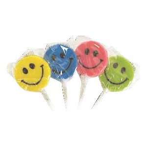Teeny Happy Face Lollipops .44 oz.   48 Grocery & Gourmet Food