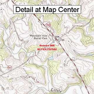 USGS Topographic Quadrangle Map   Boones Mill, Virginia (Folded 
