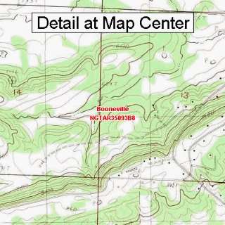  USGS Topographic Quadrangle Map   Booneville, Arkansas 
