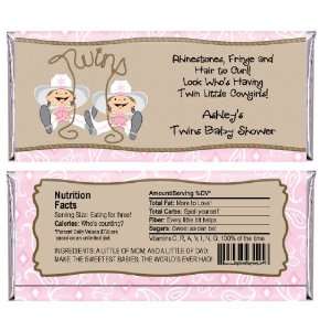   Little Cowgirls   Personalized Candy Bar Wrapper Baby Shower Favors