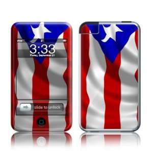Puerto Rican Flag Design Apple iPod Touch 1G (1st Gen) Protector Skin 