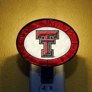   Texas Tech Red Raiders Art Glass Night Light
