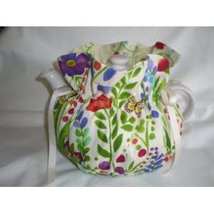   Garden Tea Pot Cozy   Fits 6 Cup Teapot   Reversible 