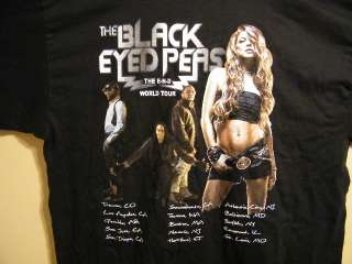 Black Eyed Peas END World Tour Sz L Mens T Shirt NICE  
