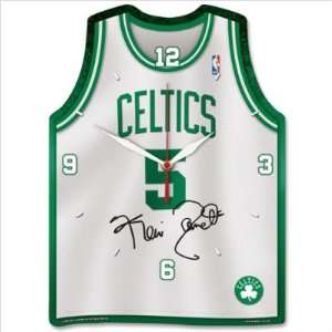   Jersey High Def Plaque Clock Team Boston Celtics and Kevin Garnett