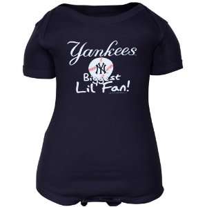  New York Yankees Infant Biggest Lil Fan Creeper   Navy 