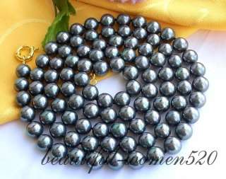 gems info nature long 50 12mm round peacock black south sea shell 