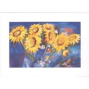  Sunflower Bouquet Poster Print