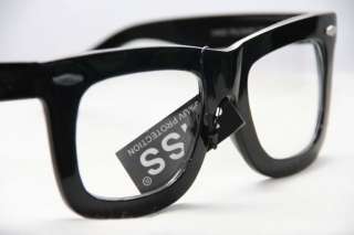 Wayfarer Oversize XL Glasses Geek Shades black Nerd  