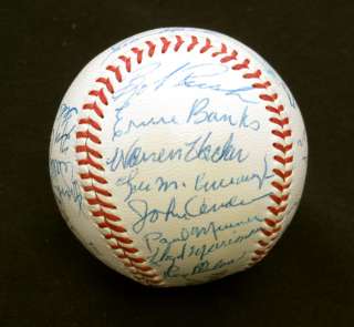 1955 Chicago Cubs team signed baseball (29 signatures)  