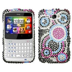 Bubble Crystal Bling Hard Case Phone Cover HTC Status  