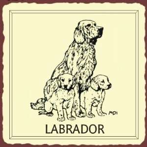  Labrador Dog Vintage Metal Animal Retro Tin Sign