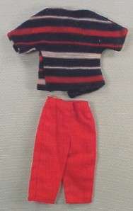 Tammys Family BLUE STRIPE SHIRT RED PANTS Doll Clothing