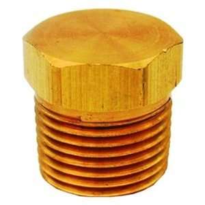  3/8 MPT Solid Hex Head Plug Brass Pipe Fitting, Pack of 