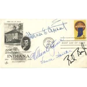  Indiana Senators of the 1960s Autographed First Day Cover 