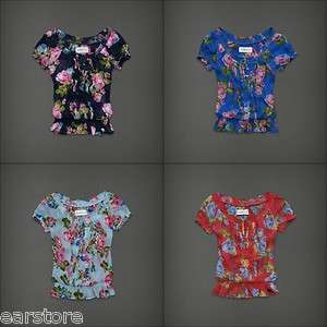 NWT Abercrombie Women Jorie Floral Classic Shirt  