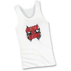 Icon Death or Glory Tank , Size Md, Color White, Gender Womens 3031 