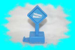 Fisher Price GeoTrax Track BOAT RAMP DOCK ROAD SIGN  