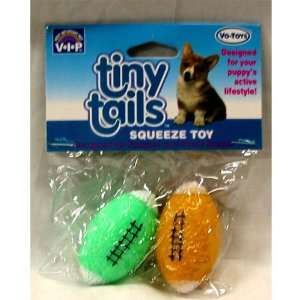  TINY TAILS 2.5 IN VINYL FOOTBALL 2 PACK Toys & Games