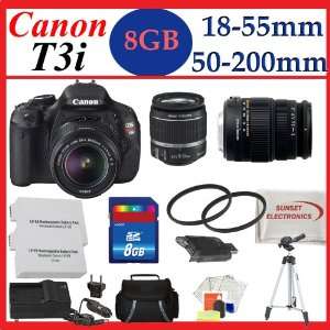  Canon EOS Rebel T3i 18 MP CMOS Digital SLR Camera and 