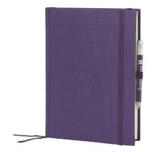   Linen Travel Diary, Bookmark and Pencil, Plum (10518)