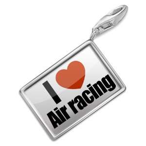  FotoCharms I Love air racing   Charm with Lobster Clasp 