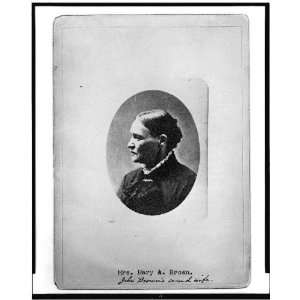  Mrs. Mary Anne Day Brown, John Brown 1860s
