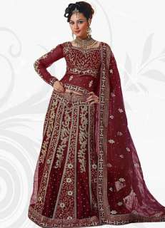 Ethnic Bollywood Indian Party Wear Bridal Heavy Embroidered Lehenga 