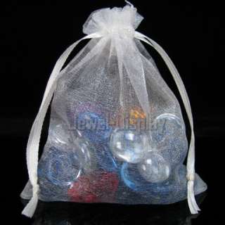 200 Assorted Organza Wedding Bomboniere Gift Bags 7X9cm  