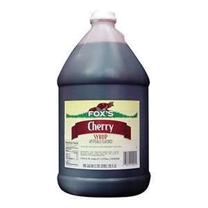 Foxs Cherry Snow Cone Syrup 4   1 Grocery & Gourmet Food