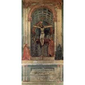   size 24x36 Inch, painting name Trinity, By Masaccio