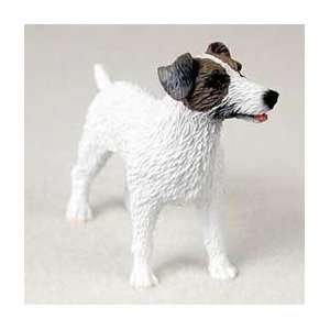  Jack Russell Terrier Dog Figurine   Roughcoat   Brown 