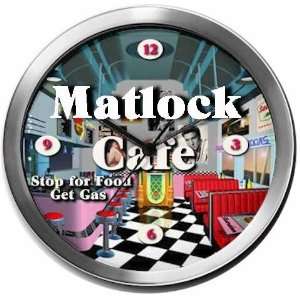  MATLOCK 14 Inch Cafe Metal Clock Quartz Movement Kitchen 