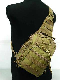 Tactical Utility Gear Shoulder Sling Bag Coyote Brown S  