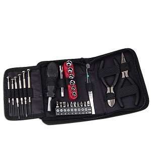  27 Piece PC Tool Kit w/Pliers Screwdrivers Nylon Zipper Case 
