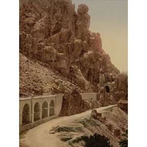  Vintage Travel Poster   The ravine II El Cantara Algeria 