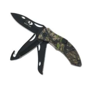  Mossy Oak Multi Task Three Blade Camo Folding Knife 