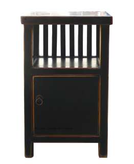 Black Piano Paint Night Stand End Table Cabinet WK1280S  