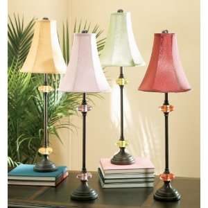   Set of 4 Refined Color Drop Stemmed Buffet Lamps 32