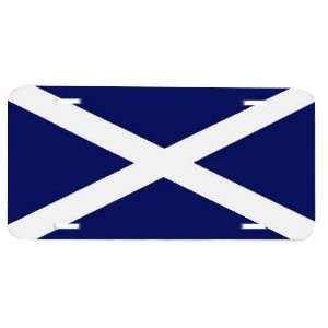  St Andrews Cross Scottish Alba Flag License Plate 