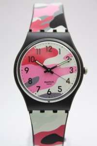   Hiding Pink Camouflage Originals Rubber Band Watch 35mm GB262  