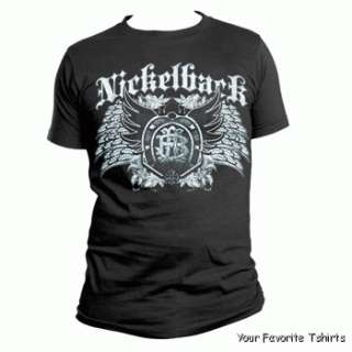 Licensed Nickelback Dark Wings Adult Shirt S 3XL  