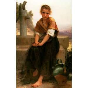   William Adolphe Bouguereau   24 x 38 inches   The Broken Pitcher Home